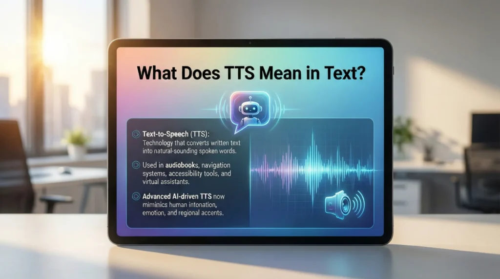 What Does TTS Mean in Text