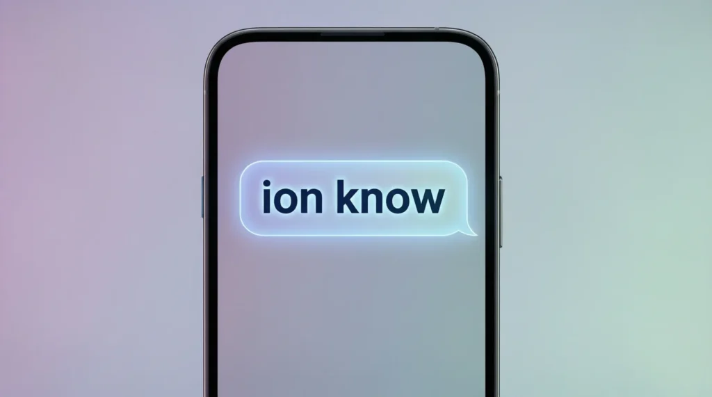 What Does ION Mean in Text