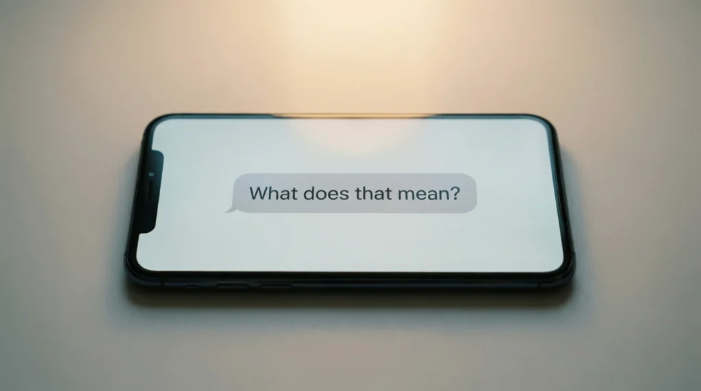 What Does That Mean Mean in Text