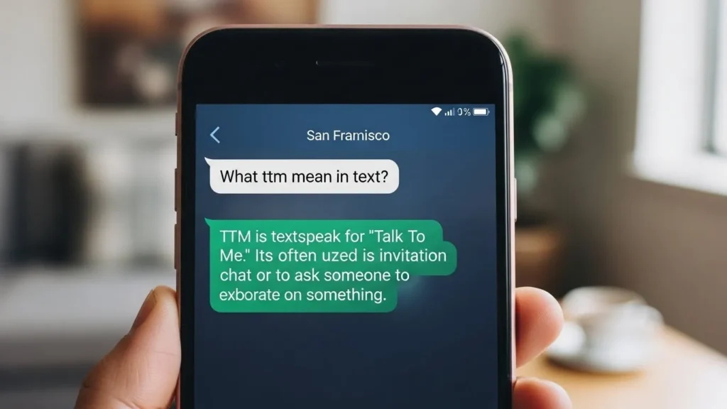 What TTM Mean in Text