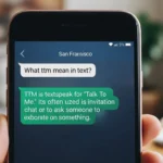 What TTM Mean in Text