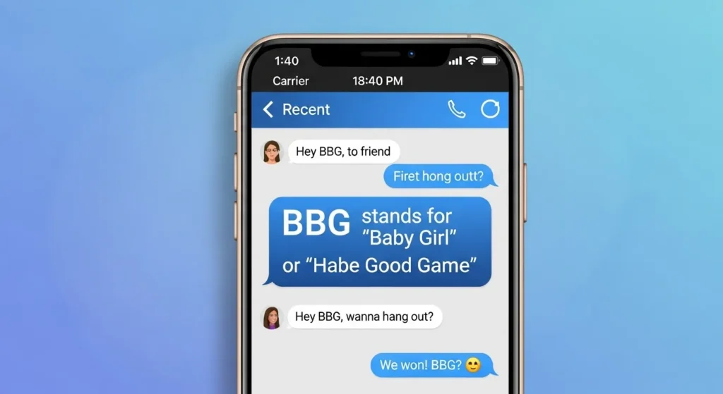 What Does BBG Mean in Texting