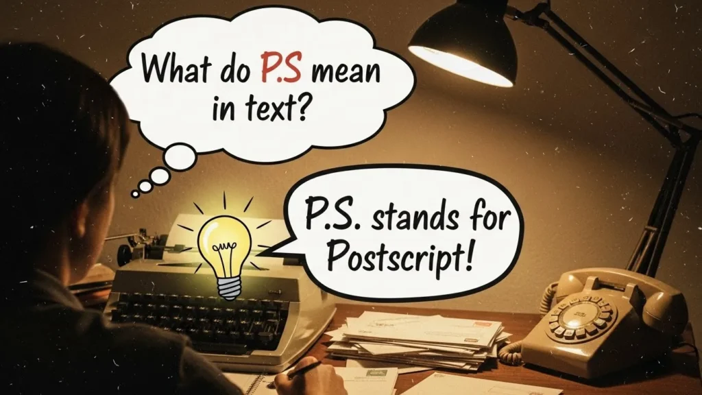 What Do PS Mean in Text
