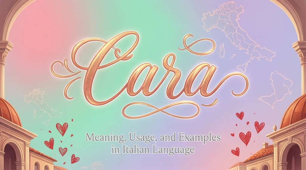 Cara in Italian: Meaning, How to Use It & Examples (2026)