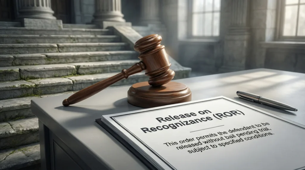 ROR Meaning in Court: Bail-Free Release Explained Clearly (2026)