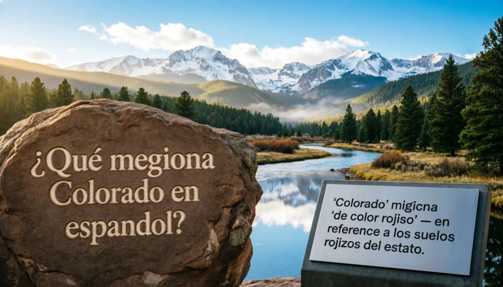 What Does Colorado Mean in Spanish