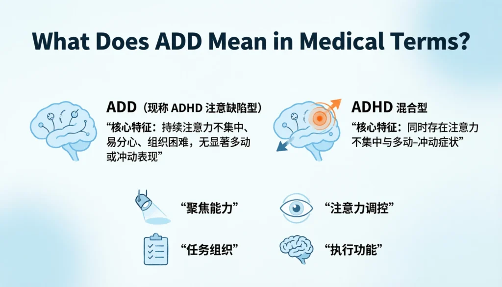 what does add mean in medical terms