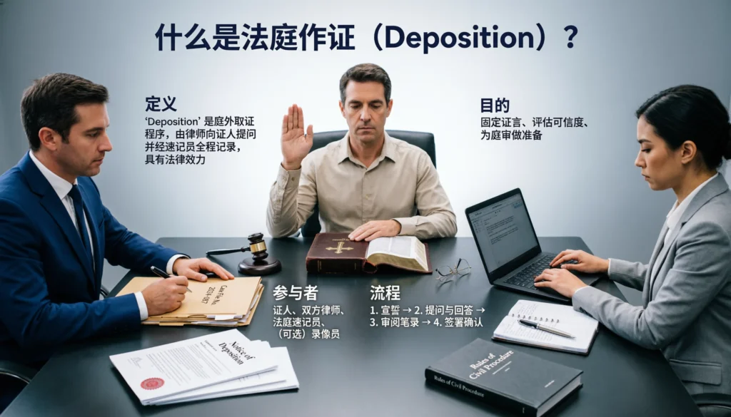 what does deposition mean in court