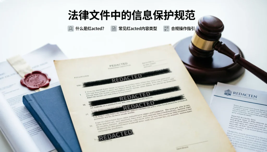 what does redacted mean in court