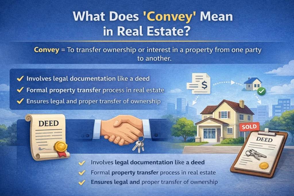 what does convey mean in real estate