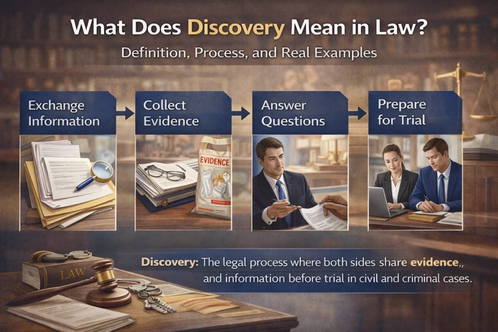 what does discovery mean in law