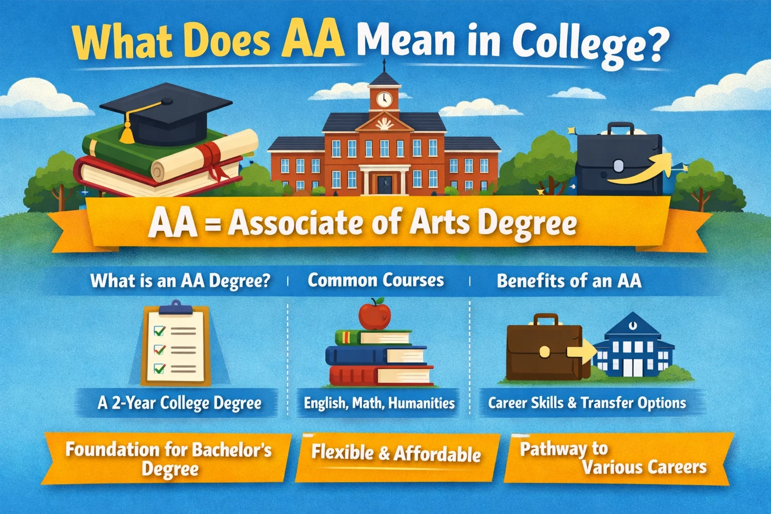 what does aa mean in college