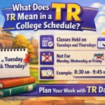 what does tr mean in college schedule