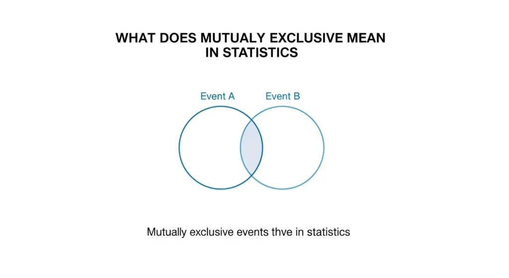 what does mutually exclusive mean in statistics