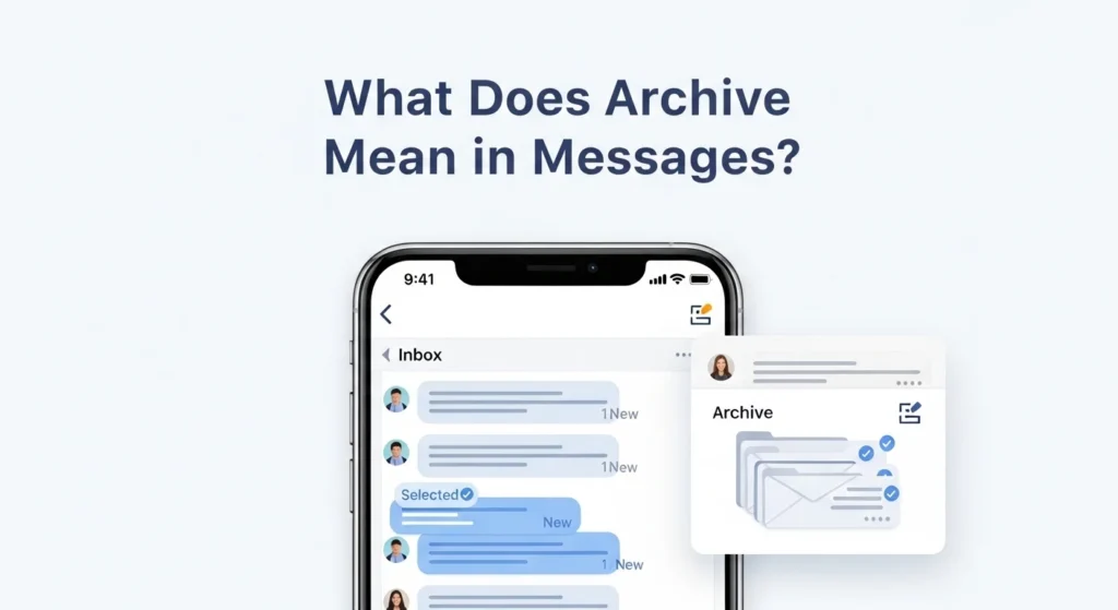 what does archive mean in messages