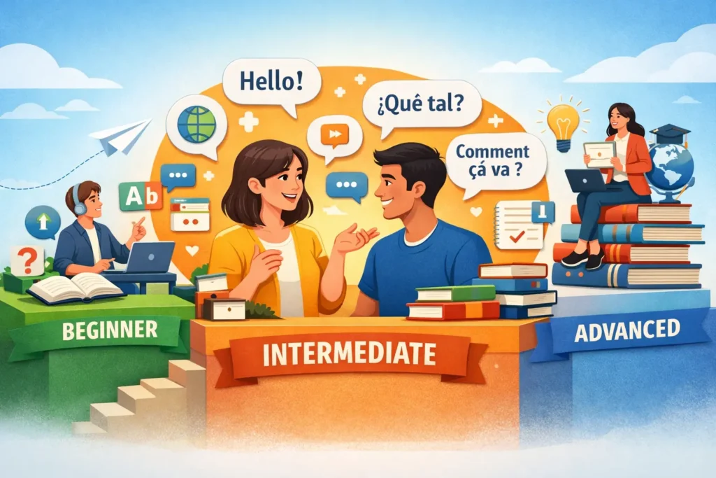 what does intermediate mean in language