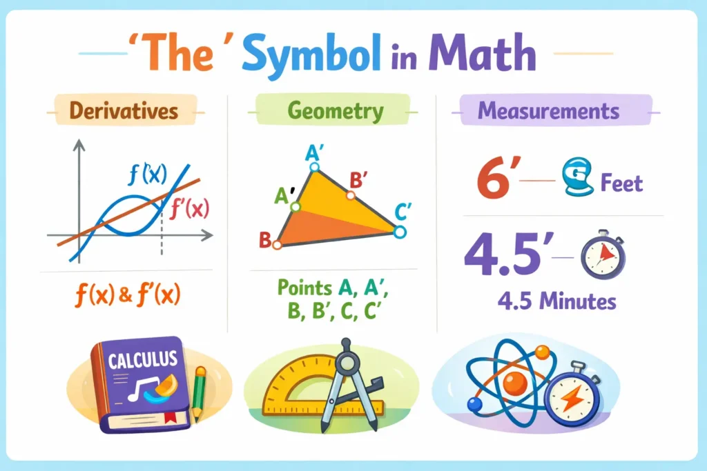 what does ' mean in math