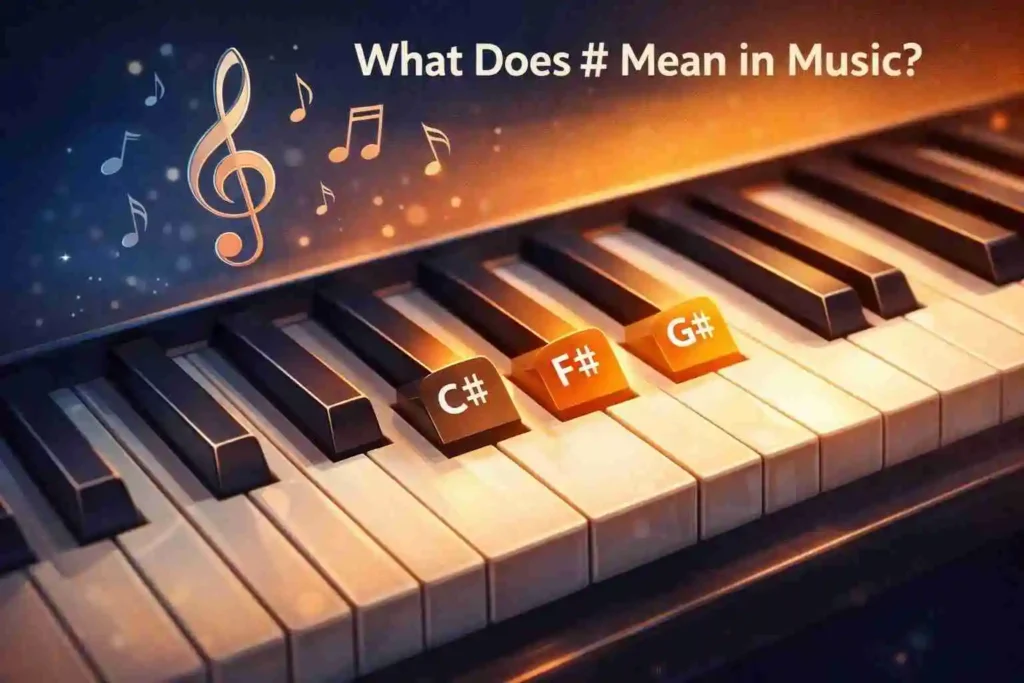 what does # mean in music