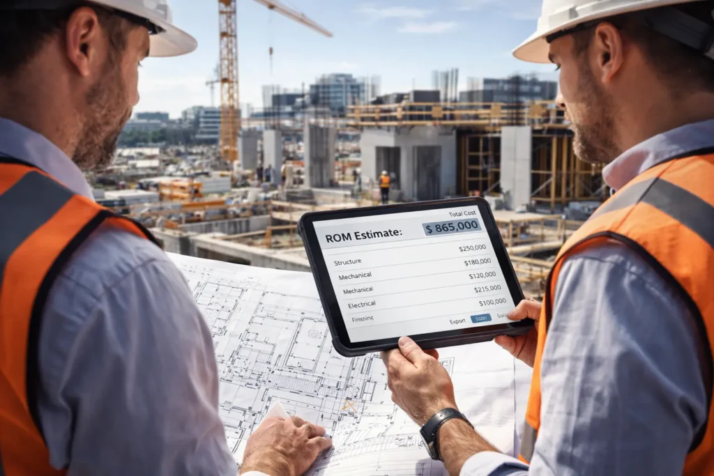 what does rom mean in construction