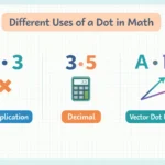what does the dot mean in math