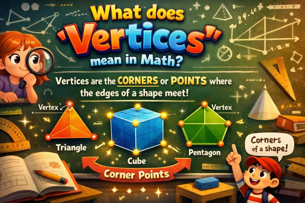 what does vertices mean in math
