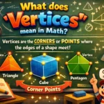 what does vertices mean in math